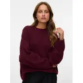 Vero Moda Pullover 'VMBoom' vermelho vinho