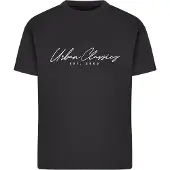 Urban Classics Camisa preto / branco