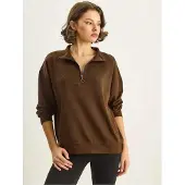 Bianco Lucci Sweatshirt mocha