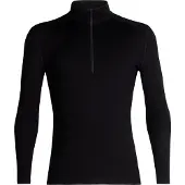 Icebreaker - Primeiras camadas - M Merino 260 Oasis LS Half Zip Black para Homem - Tamanho L - Preto