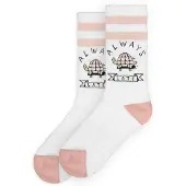 American Socks Meias Longas Always Late Cotton Half