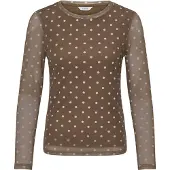 B.young Camisa 'BYRunanna' castanho / branco