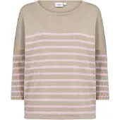 Saint tropez Pullover 'MilaSZ' taupe / rosa pastel