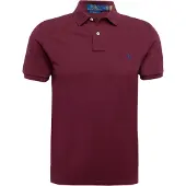 Ralph Lauren Camisa azul / vermelho vinho