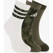 Adidas MEIAS PARA RAPAZES JOVENS COM GRÁFICO CAMUFLADO 3 PARES