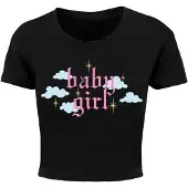 Mister tee Camisa 'Baby Girl' cinzento / rosa / preto