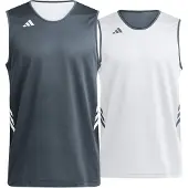 Adidas Camisa funcionais '3G Speed' cinzento escuro / branco