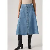 Levi's Saia 'Yoked Western' azul ganga