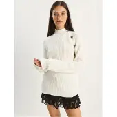Bianco Lucci Pullover branco lã