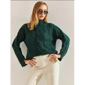 Bianco Lucci Pullover verde escuro