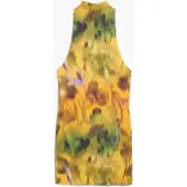 Desigual , Vestido curto degradê, Poliamida, Amarelo, L