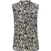 LASCANA Blusa creme / castanho / cinzento / preto
