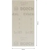 Bosch Accesorios Lixa Expert M480 93x186 Mm G180 50 Unidades