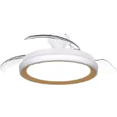 Philips Ventilador de teto LED Bliss, dourado/branco, DC, silencioso