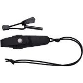 Morakniv Mora Eldris Black 12629 faca de pescoço com bainha luxuosa e pederneira