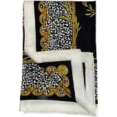 GUESS , cachecol de tecido, preto, 90 x 90, para mulheres