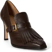 Ralph Lauren Sapatos com cunha frontal 'COLLEEN' chocolate