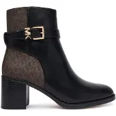 Michael Kors para mulher. 40T6RCME6L Botins de Couro com salto Rachel preto (40), 3 a 5cm, Zíper, Casual, Clássico