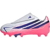 Adidas Botas de Futebol F50 Hyperfast Club com Fecho de Velcro para Piso Firme/Vários Pisos (Criança)