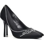 Karl Lagerfeld Sapatos de salto ' SARABANDE SIGNIA ' preto / branco pérola
