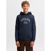 Kids Junior Sweatshirt 'JJEDenver' azul escuro / cinzento / branco