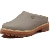 Timberland para homem. TB0A5RCBEL81 Tamancos de pele Heritage cinzentos (41 W), Plano, Nubuck, Nenhum, Casual, Cinza