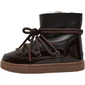 INUIKII para mulher. 1001.003.0132 Botas de Pele Gloss marrom (37), Couro, Plano, Cordão, Casual