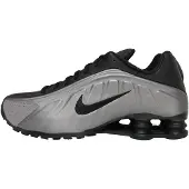 Nike Sapatilhas baixas 'SHOX R4' cinzento-prateado / preto