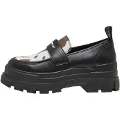 Buffalo Sapato Slip-on 'Aspha' castanho / preto / branco