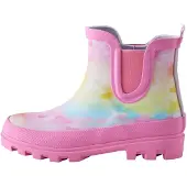 Next Bota de borracha azul claro / verde claro / rosa claro