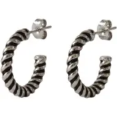 Purelei Brincos 'Twirl' preto / prata