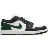 Jordan Sapatilhas baixas 'Air 1' verde / preto / branco