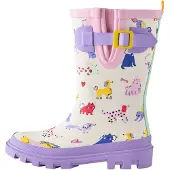 Next Bota de borracha creme / amarelo / roxo / cor-de-rosa