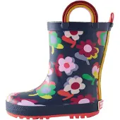 Next Bota de borracha navy / lima / ameixa / vermelho vivo