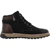 Tom Tailor Botas com atacadores chocolate / preto