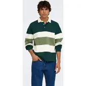 Only & Sons Sweatshirt 'ONSBENEDICT' kiwi / verde escuro / branco