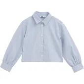 We fashion Blusa azul / azul claro / branco