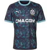 Puma Camisola de futebol 'OM Away Replica' navy / azure / branco