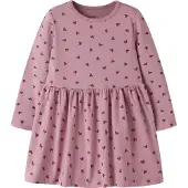 Name It Mini Vestido 'NMFVivian' malva / vermelho escuro