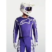 Alpinestars Fluid Apex V2 Homem MX Jersey Azul/Branco M homens