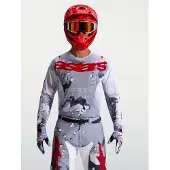 Alpinestars Racer Air Lone Homem Camisola Cinzento/Vermelho L homens