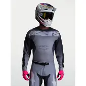 Alpinestars Racer Amber Homem MX Jersey Cinzento M homens