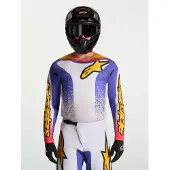 Alpinestars Fluid Drag Homem MX Jersey Cinzento/Lilás M homens