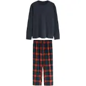 Next Pijama comprido navy / vermelho