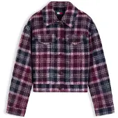 Tommy Hilfiger Casaco meia-estação baga / preto / branco