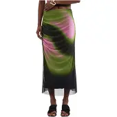 Desigual Saia oliveira / cor-de-rosa / preto