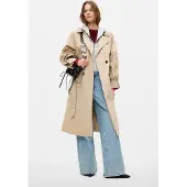 Desigual , Trench removível, Mulher, AlgodÃO, Marrom, XL