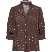 ONLY Blusa 'ONLRaya' vermelho escuro / branco