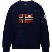 Napapijri Pullover 'D-ARCHIVE' bege / navy / vermelho escuro