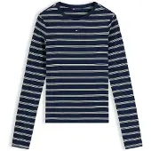 Tommy Hilfiger Camisa 'Essential' azul escuro / branco